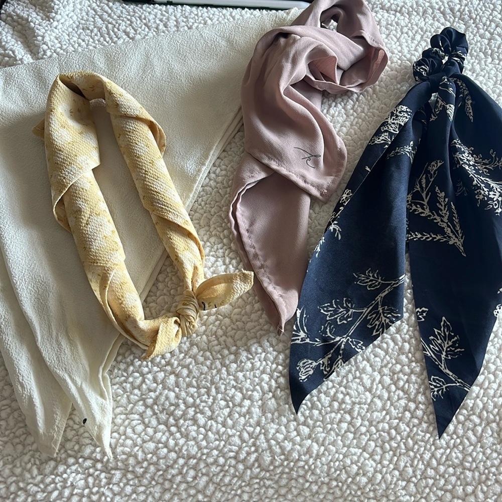 Kristin Made scarves plus bonus hair scarf